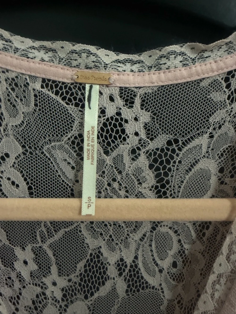 NWOT Free People, Lala Lace Mini Dress, Various Sizes in Pink Dawn